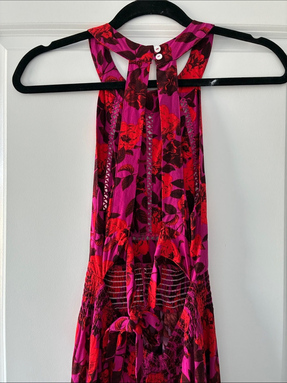 Anthropologie Abel The Label Size S Charlotte Halter Maxi Dress - Pink - Picture 6 of 9